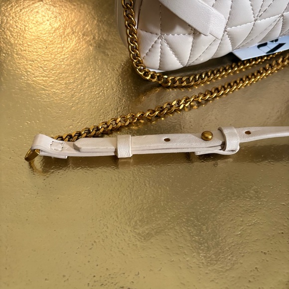 NWT Zara Quilted Cream Crossbody Shoulder Bag - Picture 4 of 11